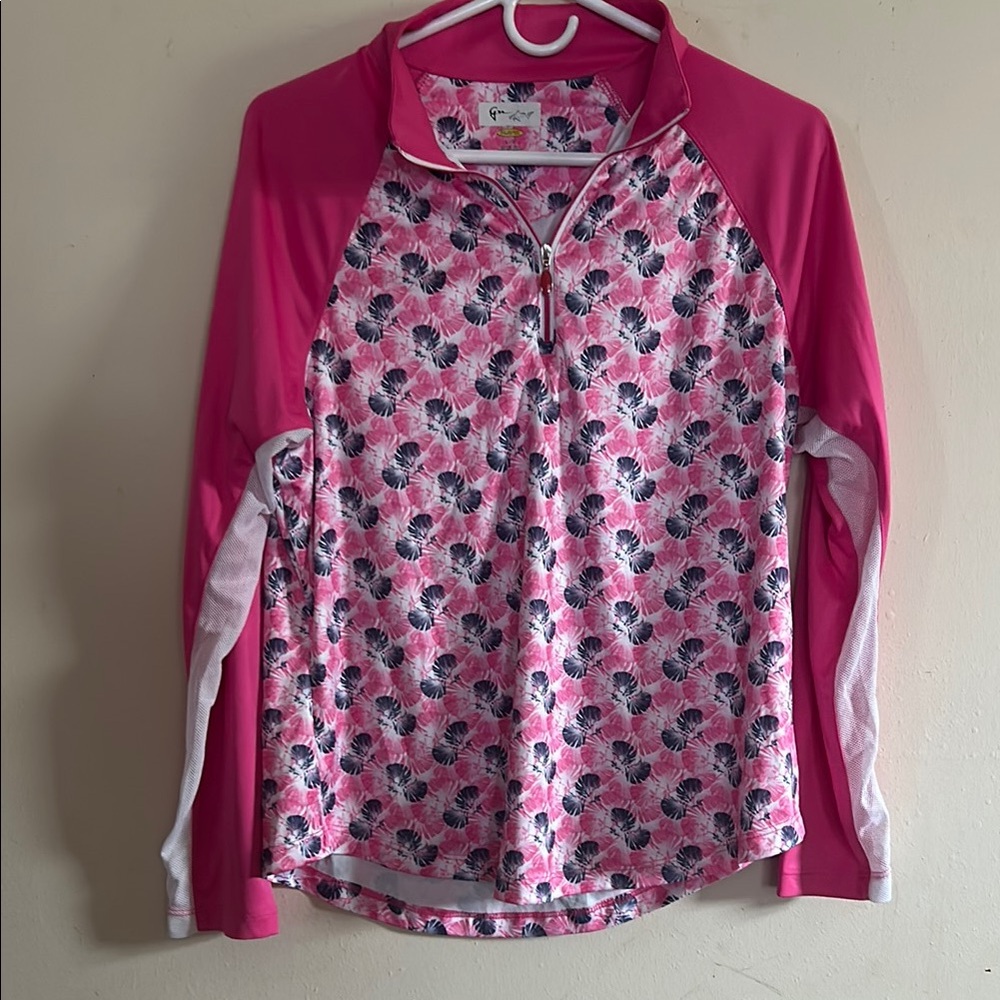 Pink Floral Long Sleeve Tee sunshirt